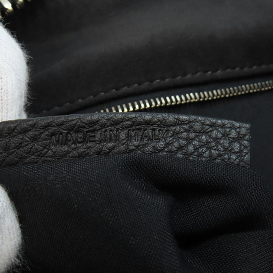 FENDI Shoulder Bag Calfskin black Selleria Messenger
