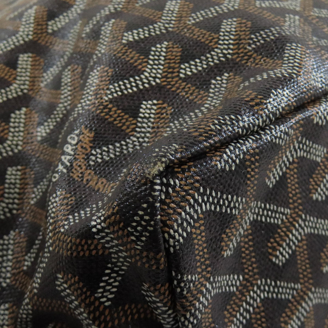 GOYARD Tote Bag Coated canvas black Saint Louis PM