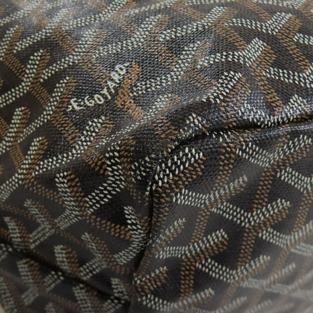GOYARD Tote Bag Coated canvas black Saint Louis PM