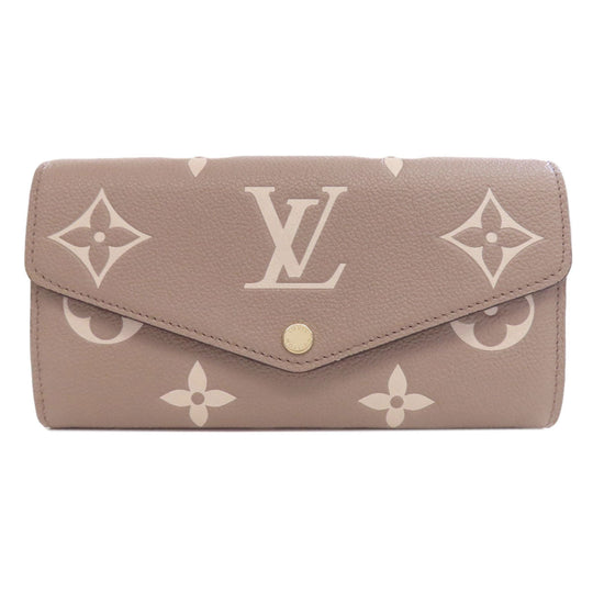 LOUIS VUITTON Long Wallet Purse M81049 Ann Platt beige Portefeuille・Sarah NM