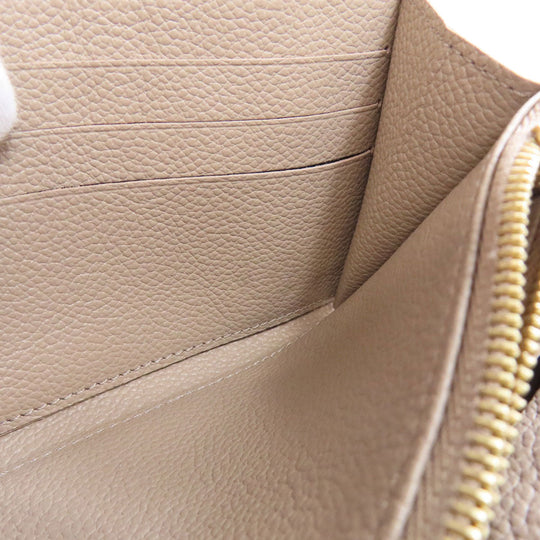LOUIS VUITTON Long Wallet Purse M81049 Ann Platt beige Portefeuille・Sarah NM