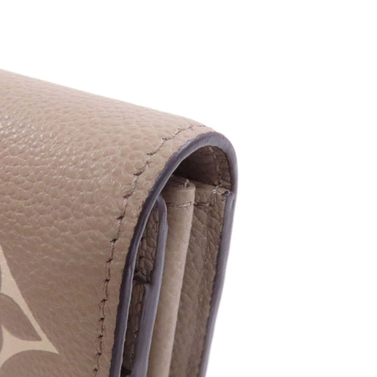 LOUIS VUITTON Long Wallet Purse M81049 Ann Platt beige Portefeuille・Sarah NM