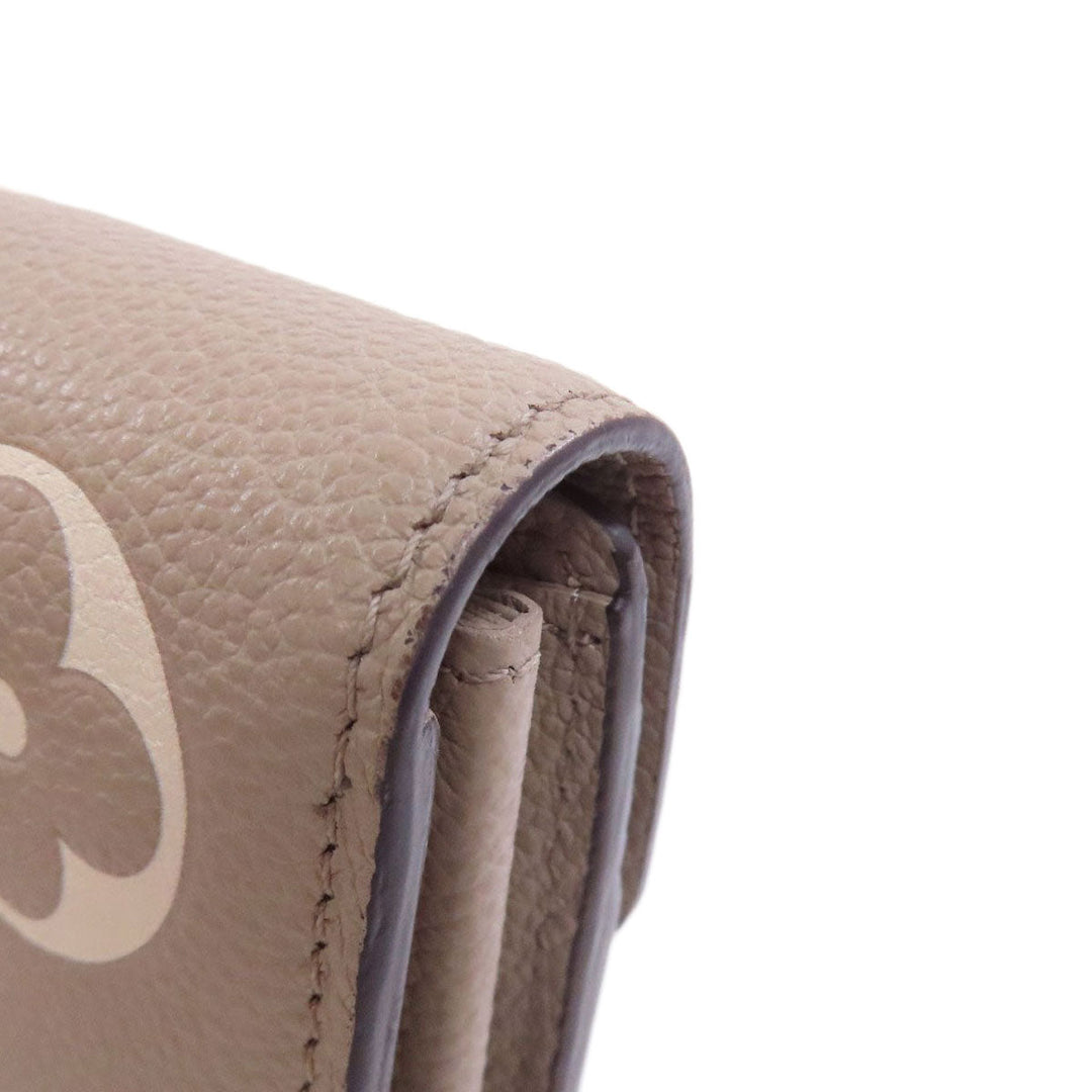 LOUIS VUITTON Long Wallet Purse M81049 Ann Platt beige Portefeuille・Sarah NM