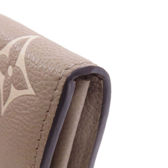 LOUIS VUITTON Long Wallet Purse M81049 Ann Platt beige Portefeuille・Sarah NM