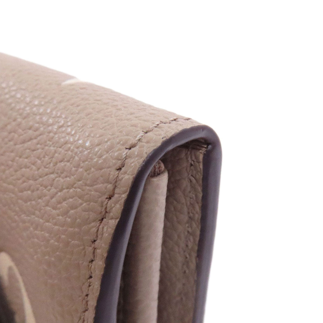 LOUIS VUITTON Long Wallet Purse M81049 Ann Platt beige Portefeuille・Sarah NM