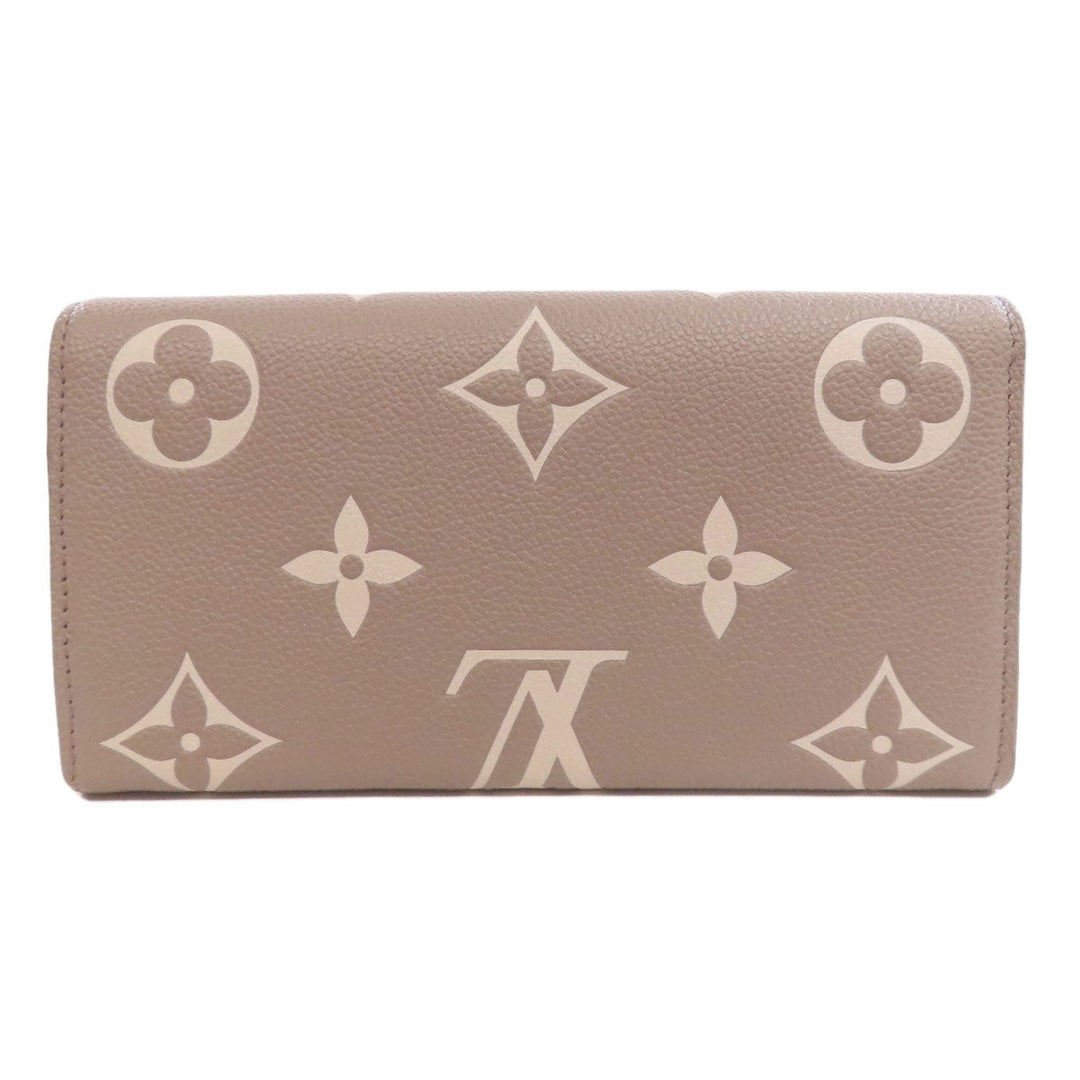 LOUIS VUITTON Long Wallet Purse M81049 Ann Platt beige Portefeuille・Sarah NM