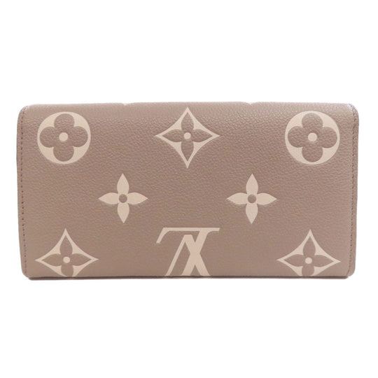 LOUIS VUITTON Long Wallet Purse M81049 Ann Platt beige Portefeuille・Sarah NM
