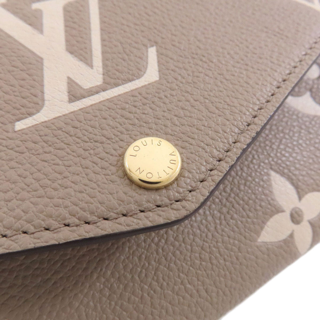 LOUIS VUITTON Long Wallet Purse M81049 Ann Platt beige Portefeuille・Sarah NM
