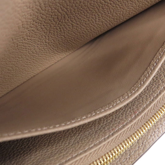 LOUIS VUITTON Long Wallet Purse M81049 Ann Platt beige Portefeuille・Sarah NM