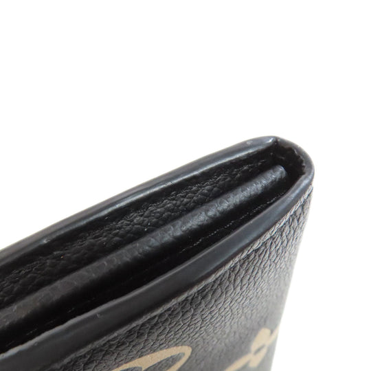LOUIS VUITTON Long Wallet Purse M80496 Ann Platt black Portefeuille Sara Women Used Authentic