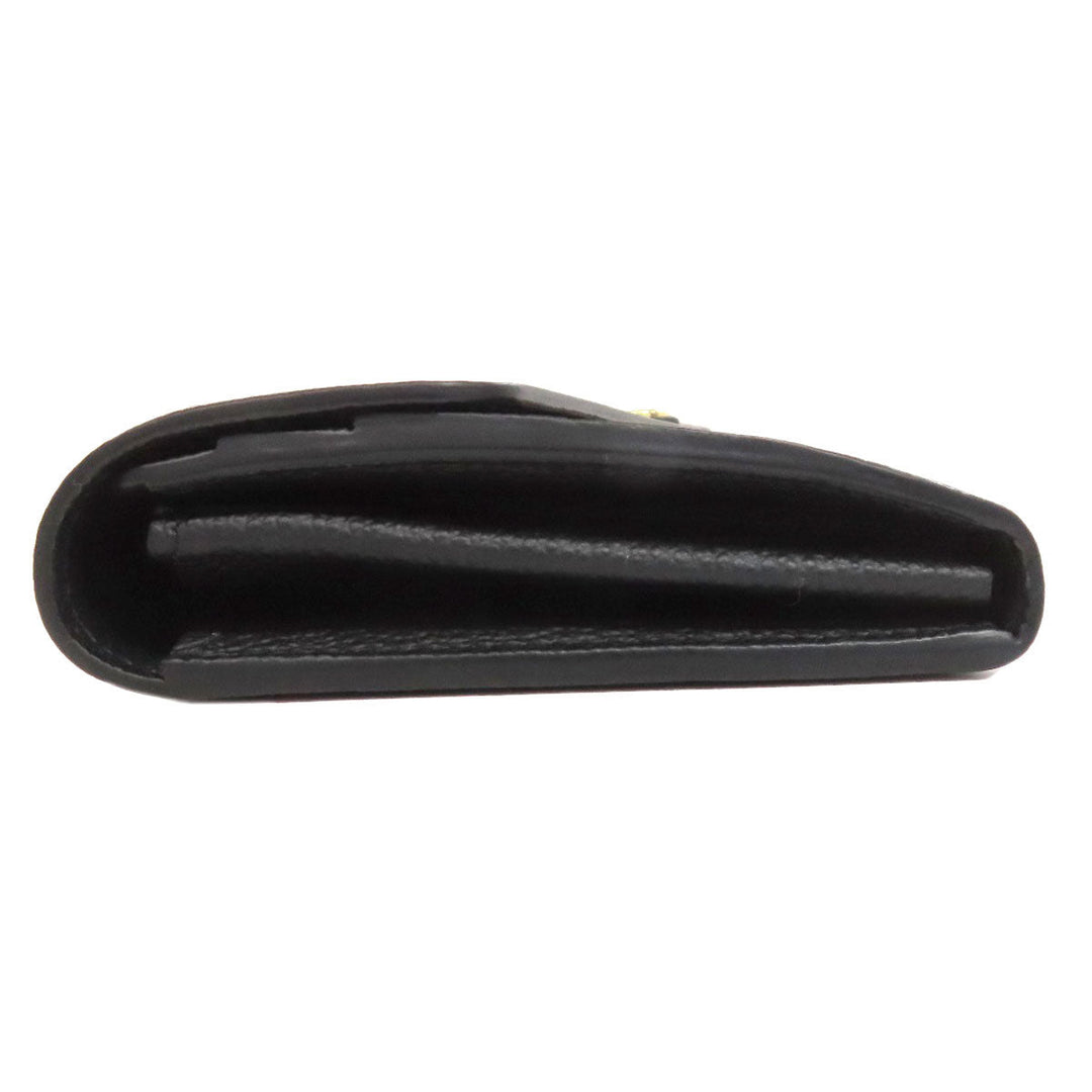 LOUIS VUITTON Long Wallet Purse M80496 Ann Platt black Portefeuille Sara Women Used Authentic