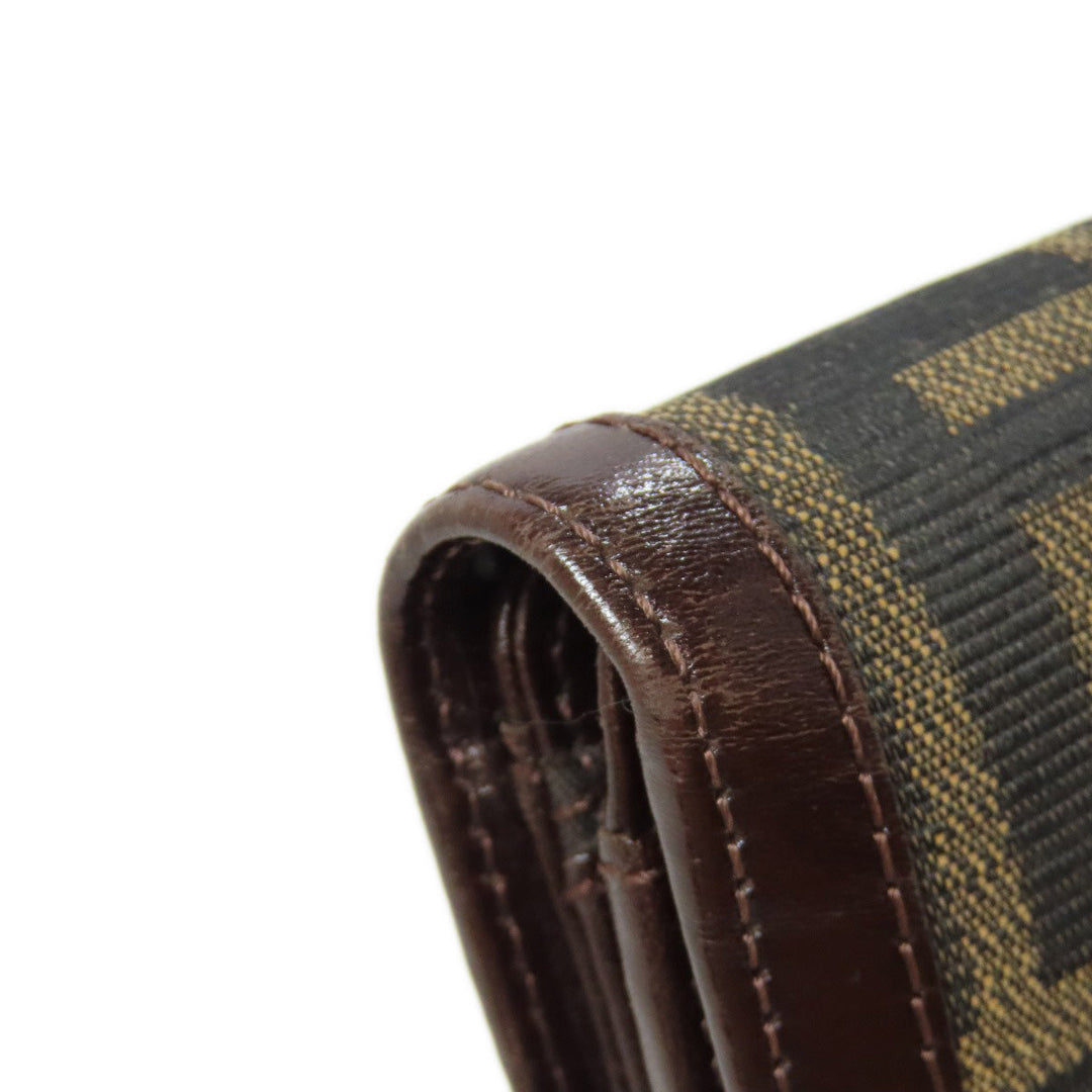 FENDI Bifold Wallet canvas Brown Zucca Pattern