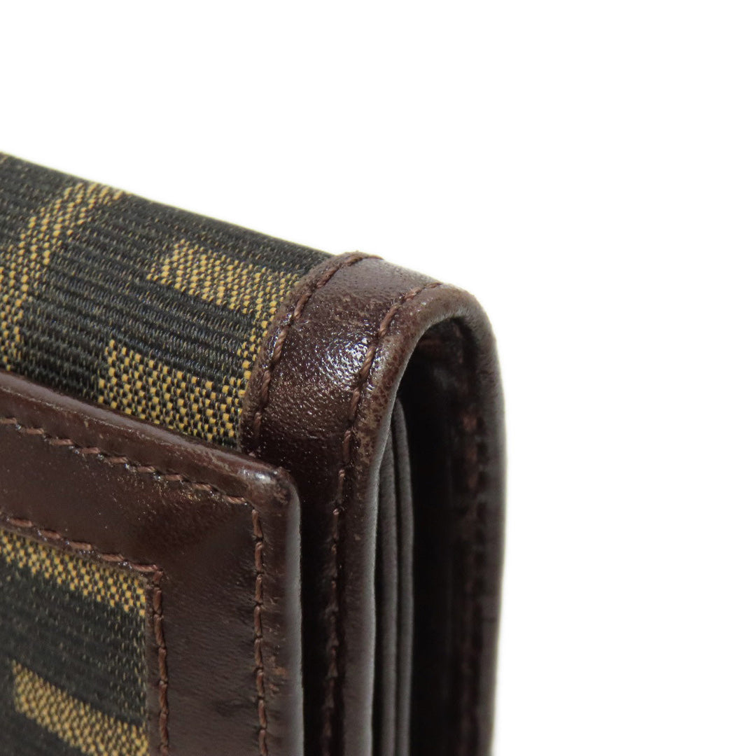 FENDI Bifold Wallet canvas Brown Zucca Pattern