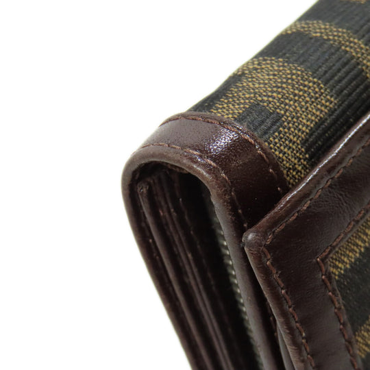 FENDI Bifold Wallet canvas Brown Zucca Pattern