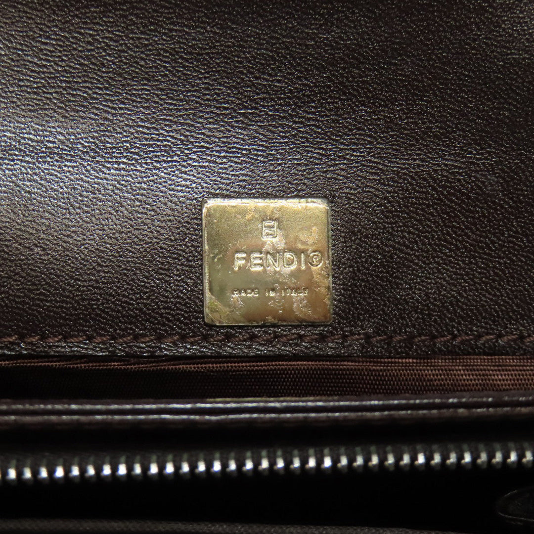 FENDI Bifold Wallet canvas Brown Zucca Pattern