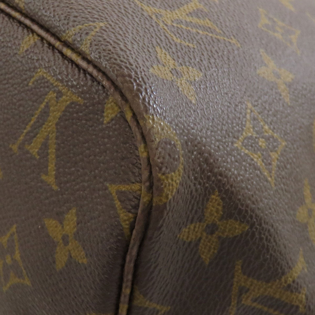 LOUIS VUITTON Tote Bag M40157 Monogram canvas Brown Neverfull GM Women Used Authentic