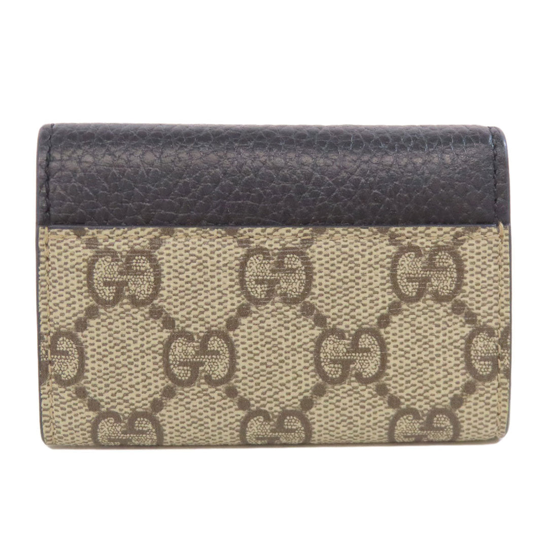 GUCCI Key case Key holder  456118 PVC, Leather Brown Double G GG Marmont Women Used Authentic