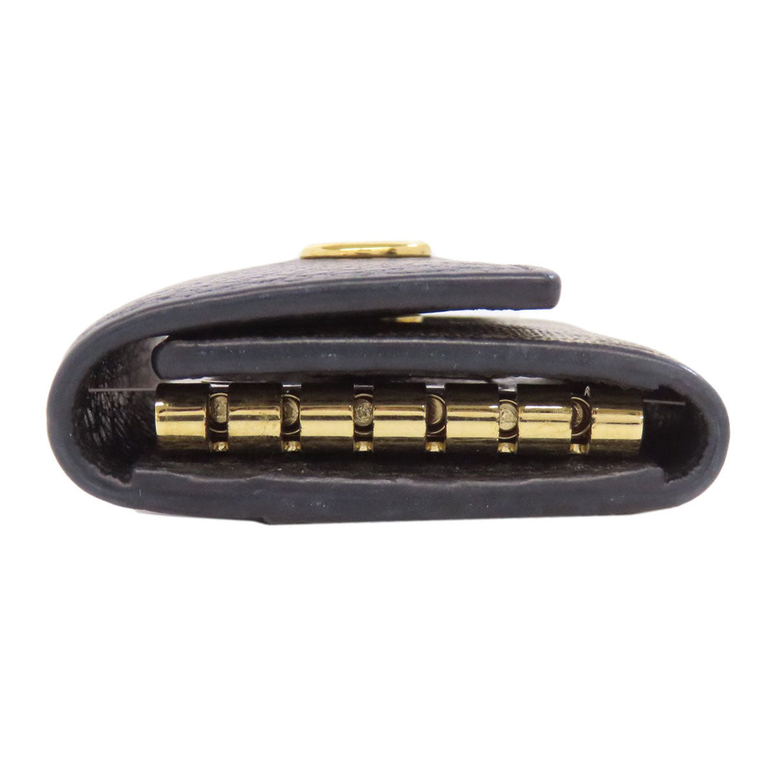 GUCCI Key case Key holder  456118 PVC, Leather Brown Double G GG Marmont Women Used Authentic
