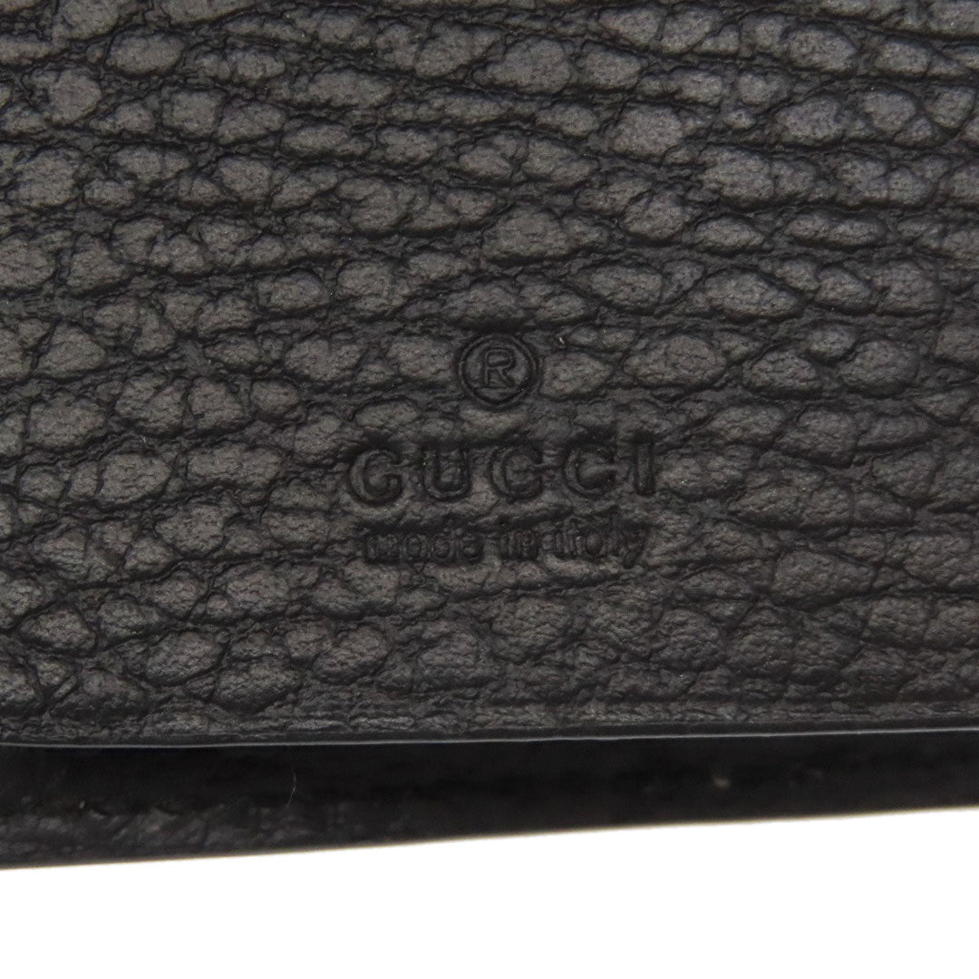 GUCCI Key case Key holder  456118 PVC, Leather Brown Double G GG Marmont Women Used Authentic