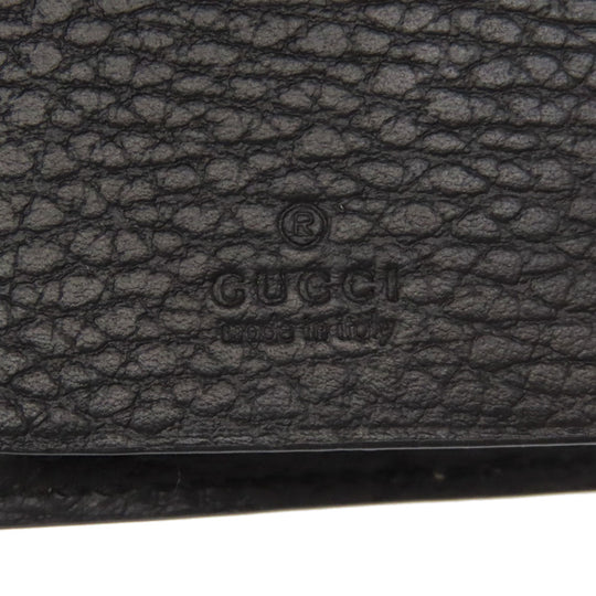 GUCCI Key case Key holder  456118 PVC, Leather Brown Double G GG Marmont Women Used Authentic
