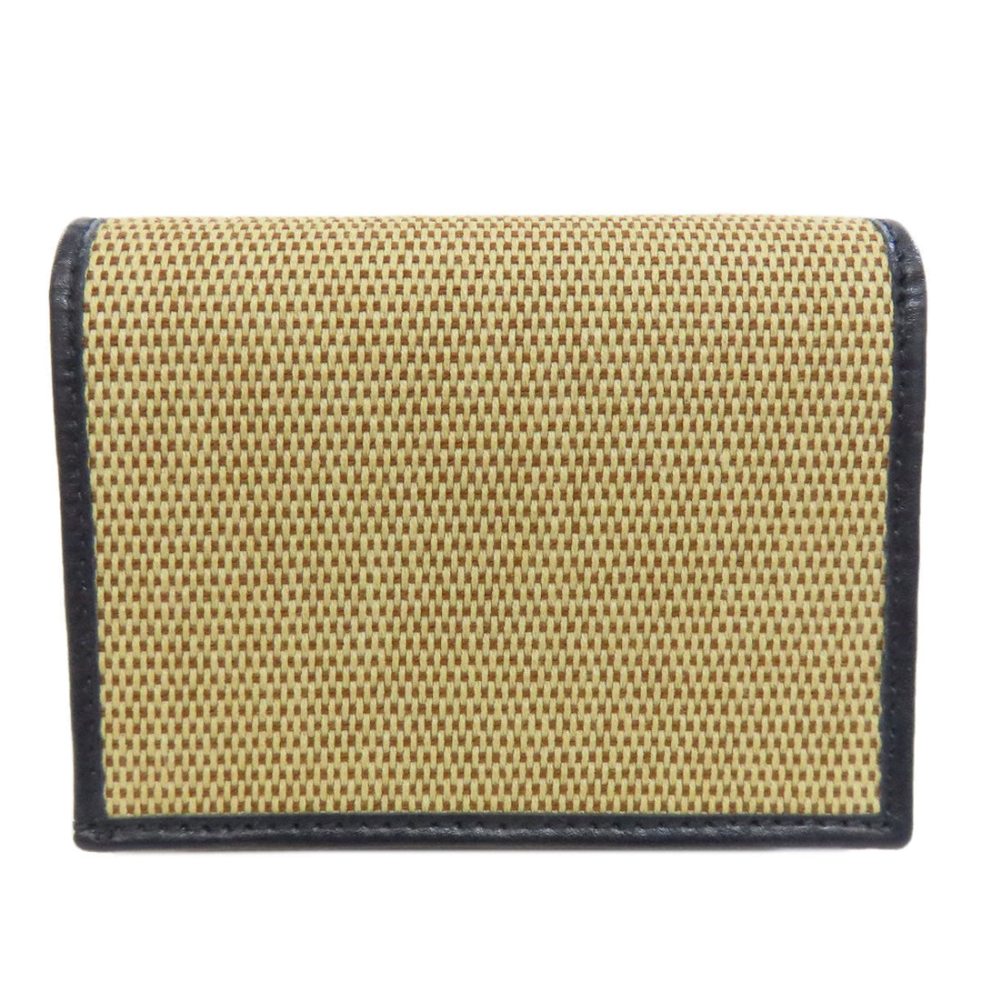 GUCCI Bifold Wallet 621887 Canvas, Leather beige Horsebit Women Used Authentic