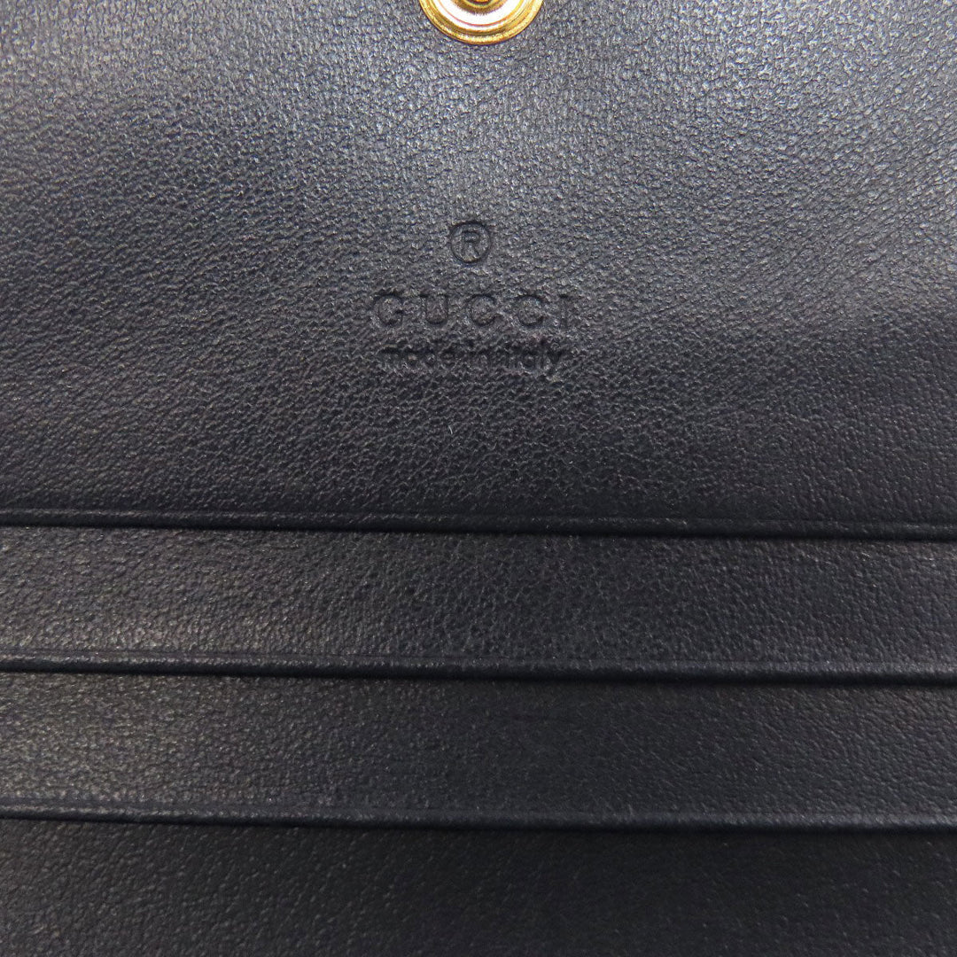 GUCCI Bifold Wallet 621887 Canvas, Leather beige Horsebit Women Used Authentic