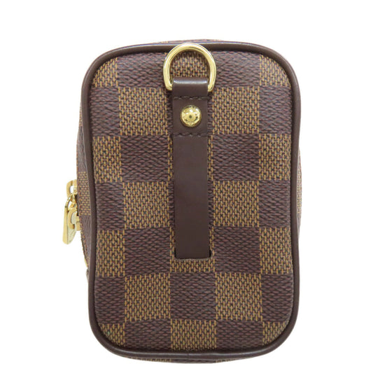 LOUIS VUITTON Accessory pouch N61738 Damier canvas Brown Etui Okapi PM Women Used Authentic