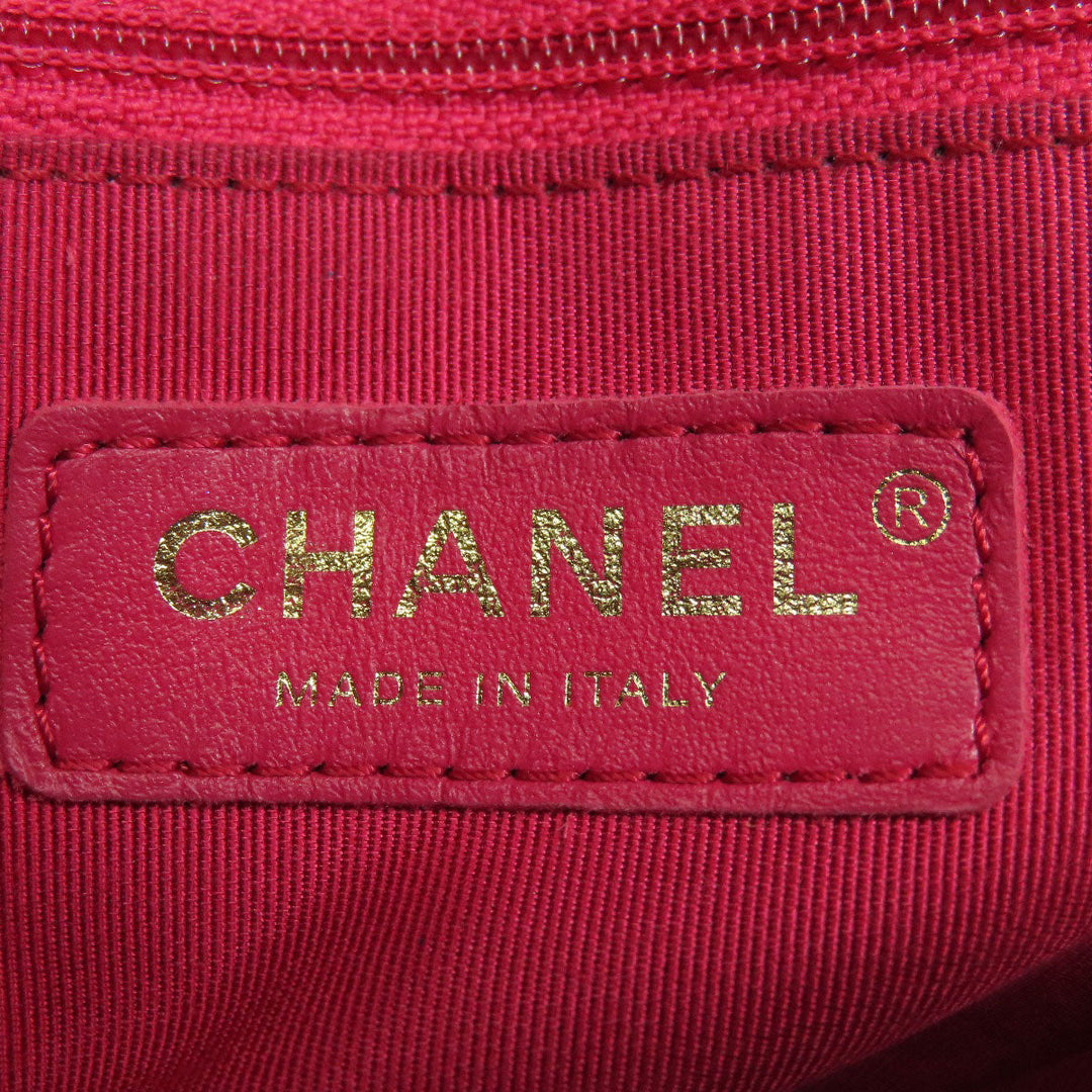 CHANEL Shoulder Bag Grained Calfskin Skin black Matelasse Gold Metal 2WAY Women Used Authentic