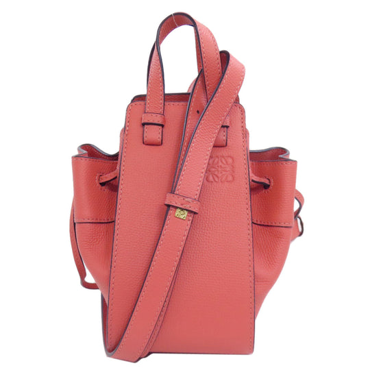LOEWE Handbag Calfskin pink Hammock mini 2WAY Women Used Authentic