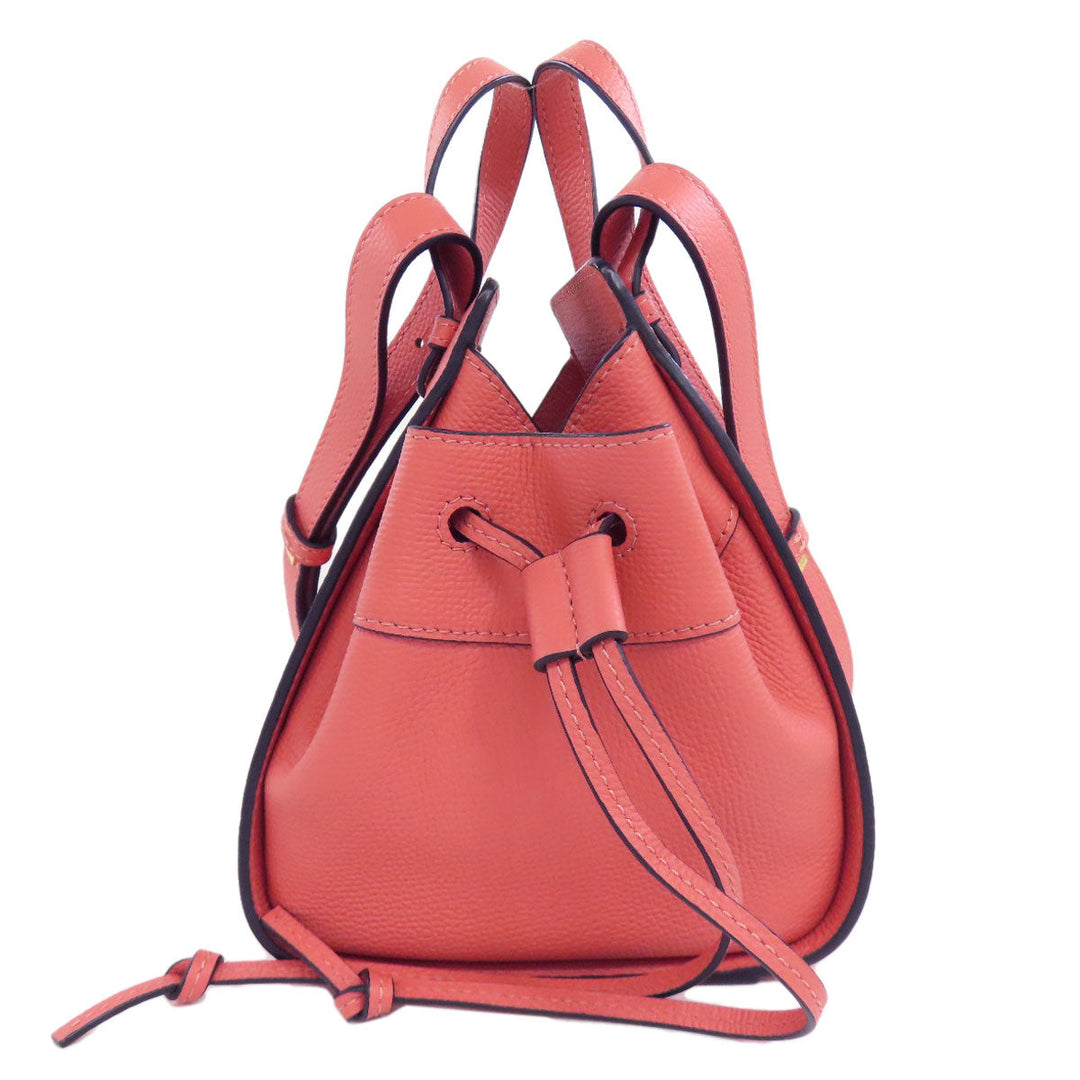 LOEWE Handbag Calfskin pink Hammock mini 2WAY Women Used Authentic