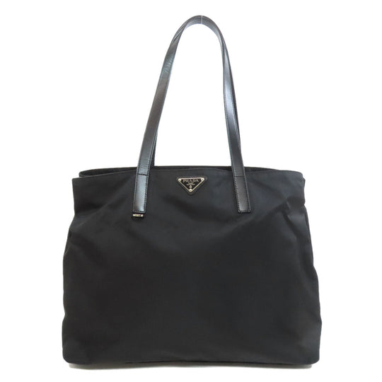 PRADA Tote Bag Nylon black logoMetal