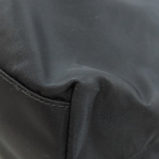 PRADA Tote Bag Nylon black logoMetal
