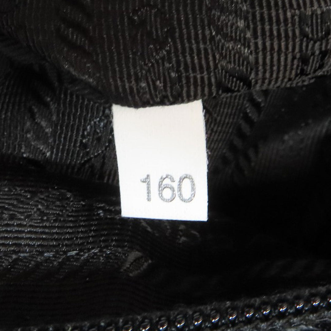 PRADA Tote Bag Nylon black logoMetal