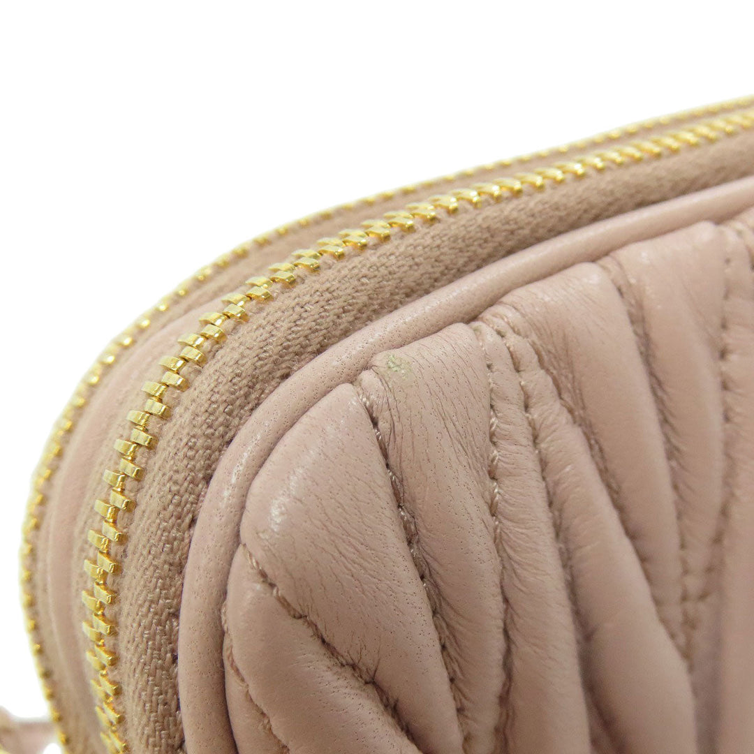 MIUMIU Handbag Calfskin pink Materasse 2WAY Women Used Authentic