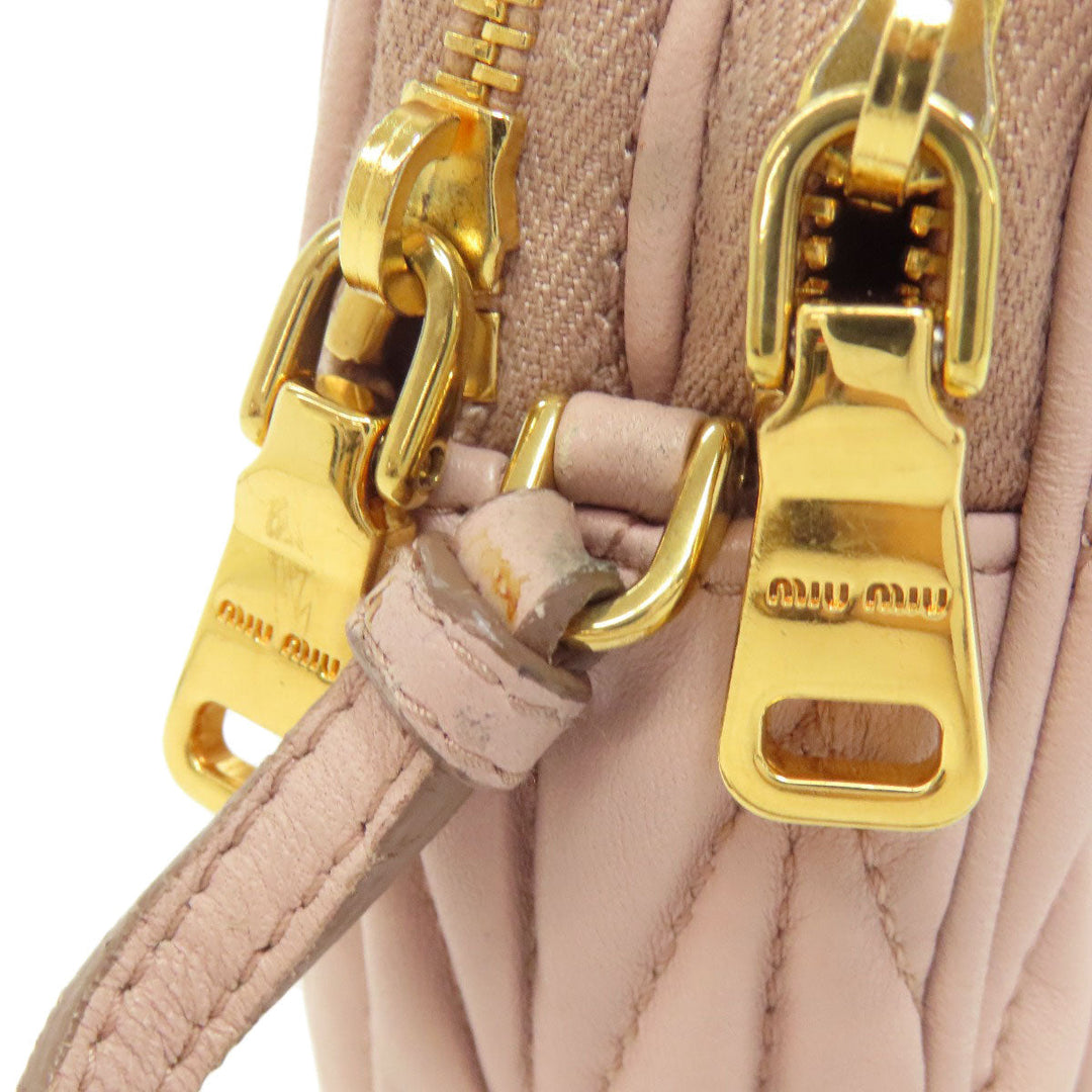 MIUMIU Handbag Calfskin pink Materasse 2WAY Women Used Authentic