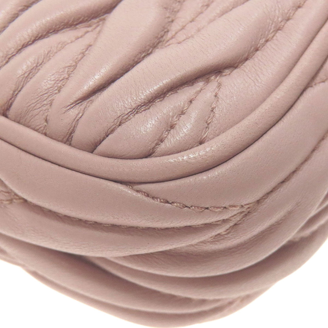 MIUMIU Handbag Calfskin pink Materasse 2WAY Women Used Authentic