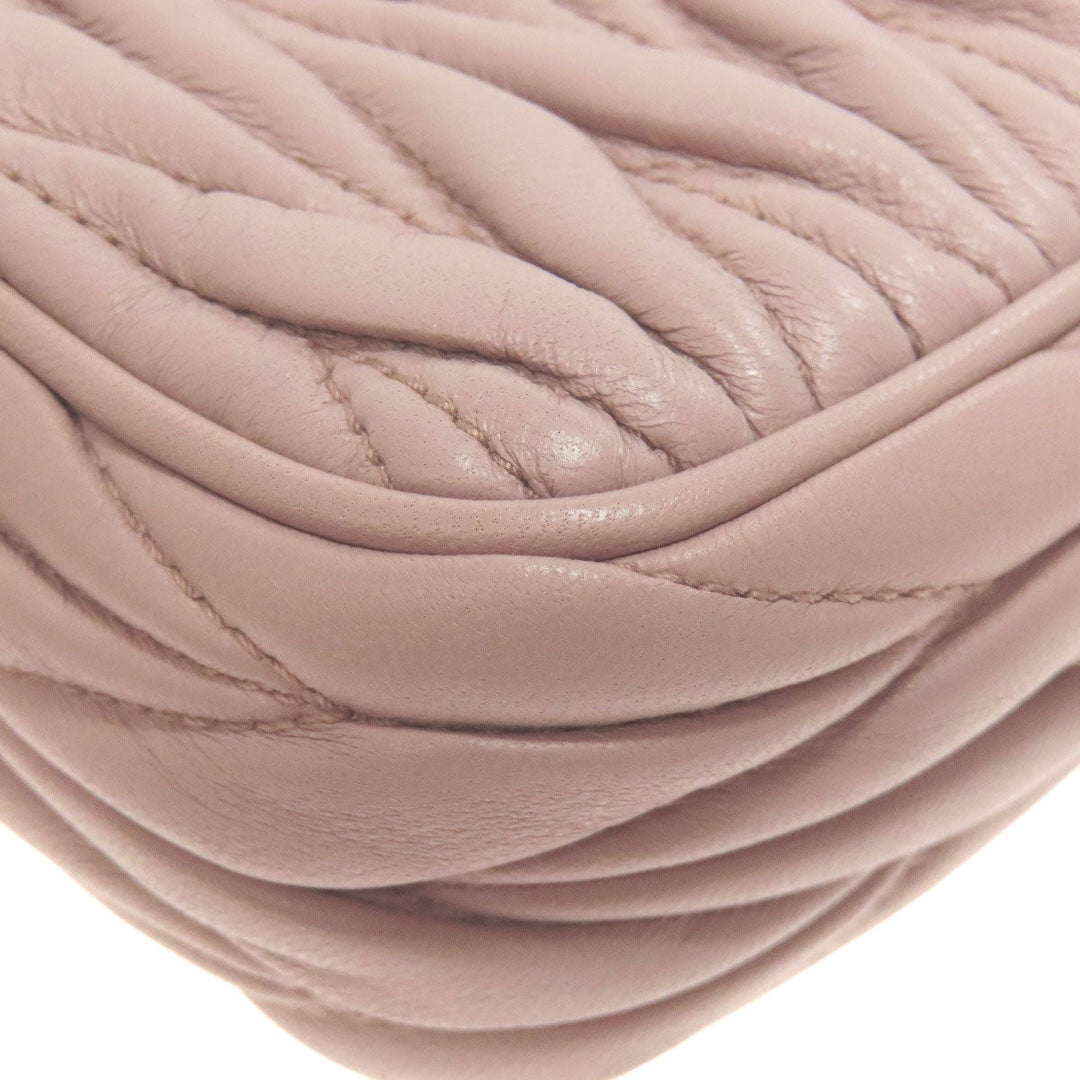 MIUMIU Handbag Calfskin pink Materasse 2WAY Women Used Authentic