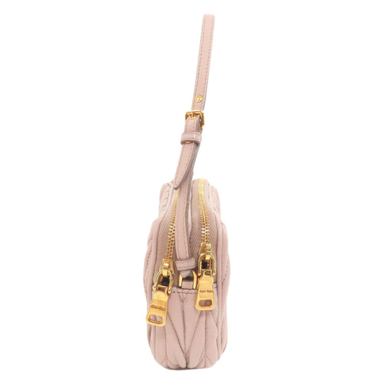 MIUMIU Handbag Calfskin pink Materasse 2WAY Women Used Authentic
