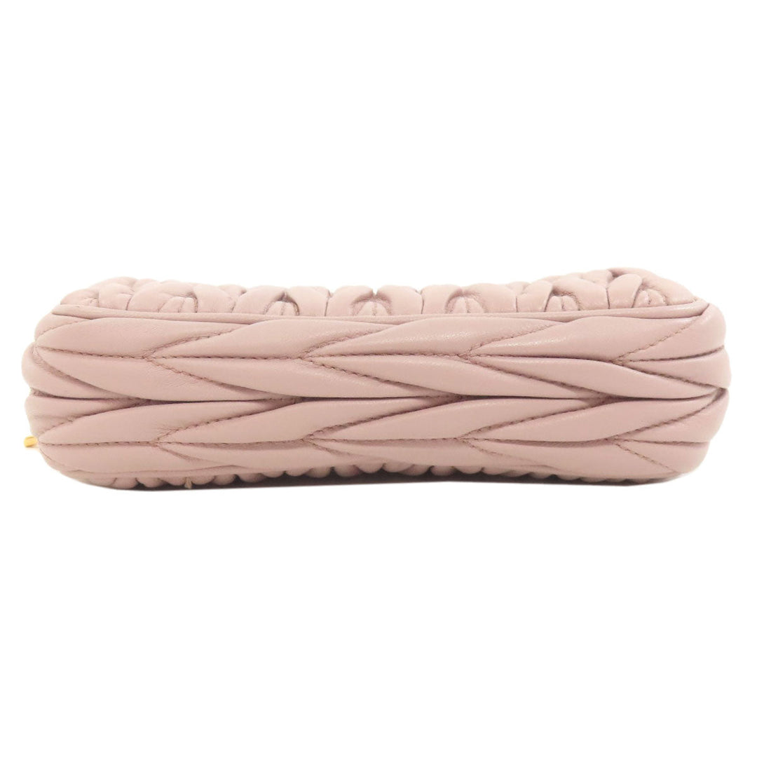 MIUMIU Handbag Calfskin pink Materasse 2WAY Women Used Authentic