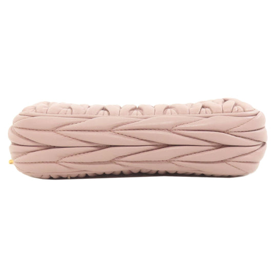 MIUMIU Handbag Calfskin pink Materasse 2WAY Women Used Authentic