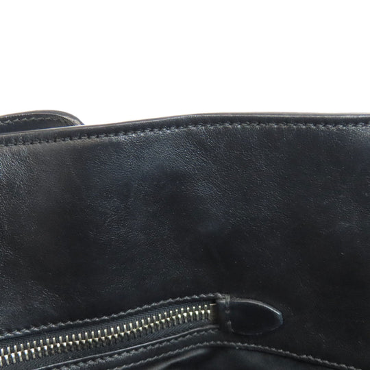 MIUMIU Tote Bag leather black logo studs
