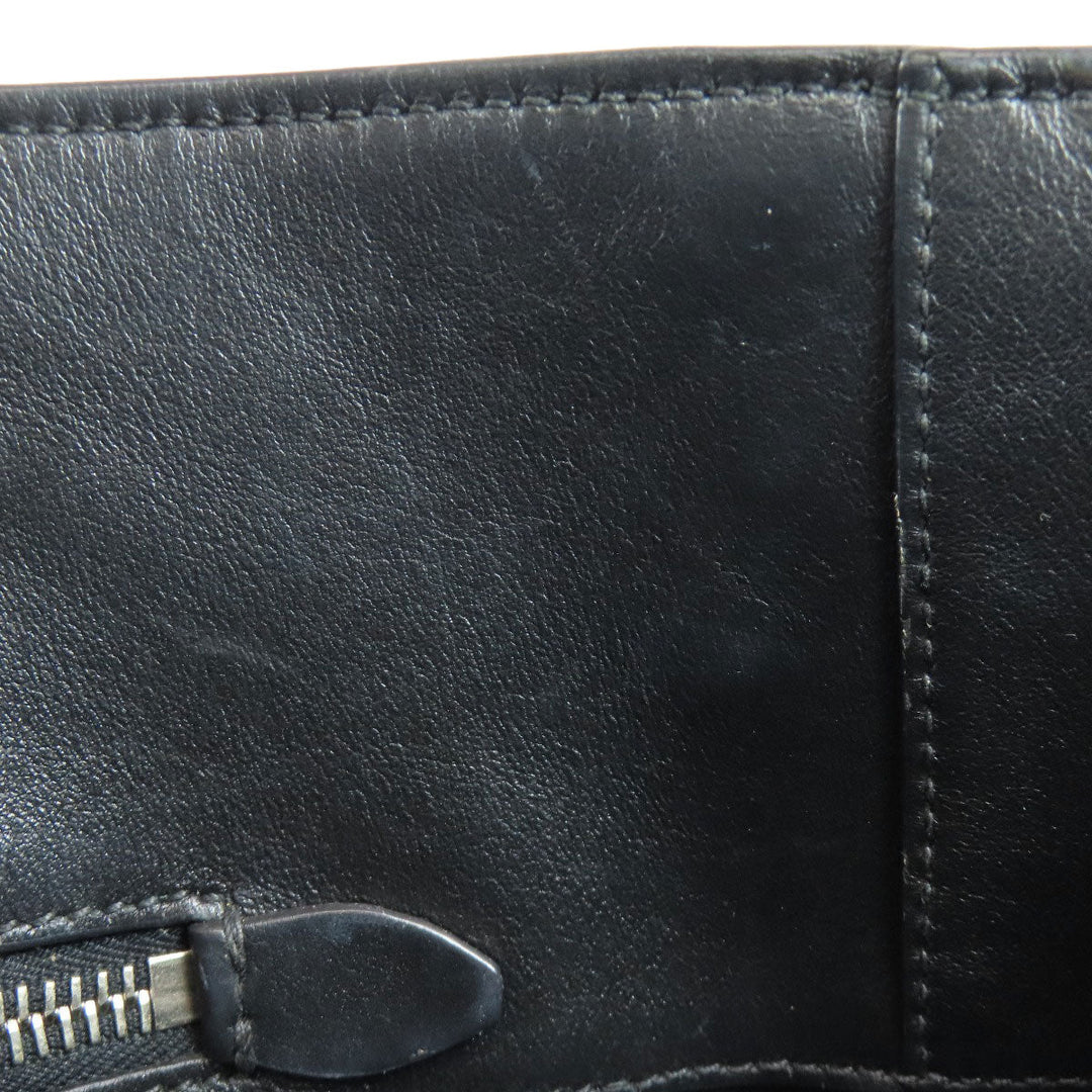 MIUMIU Tote Bag leather black logo studs