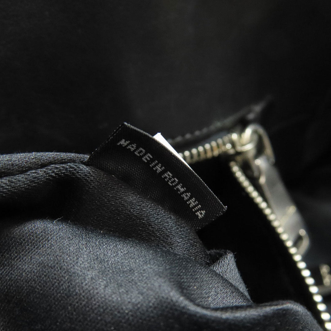 MIUMIU Tote Bag leather black logo studs