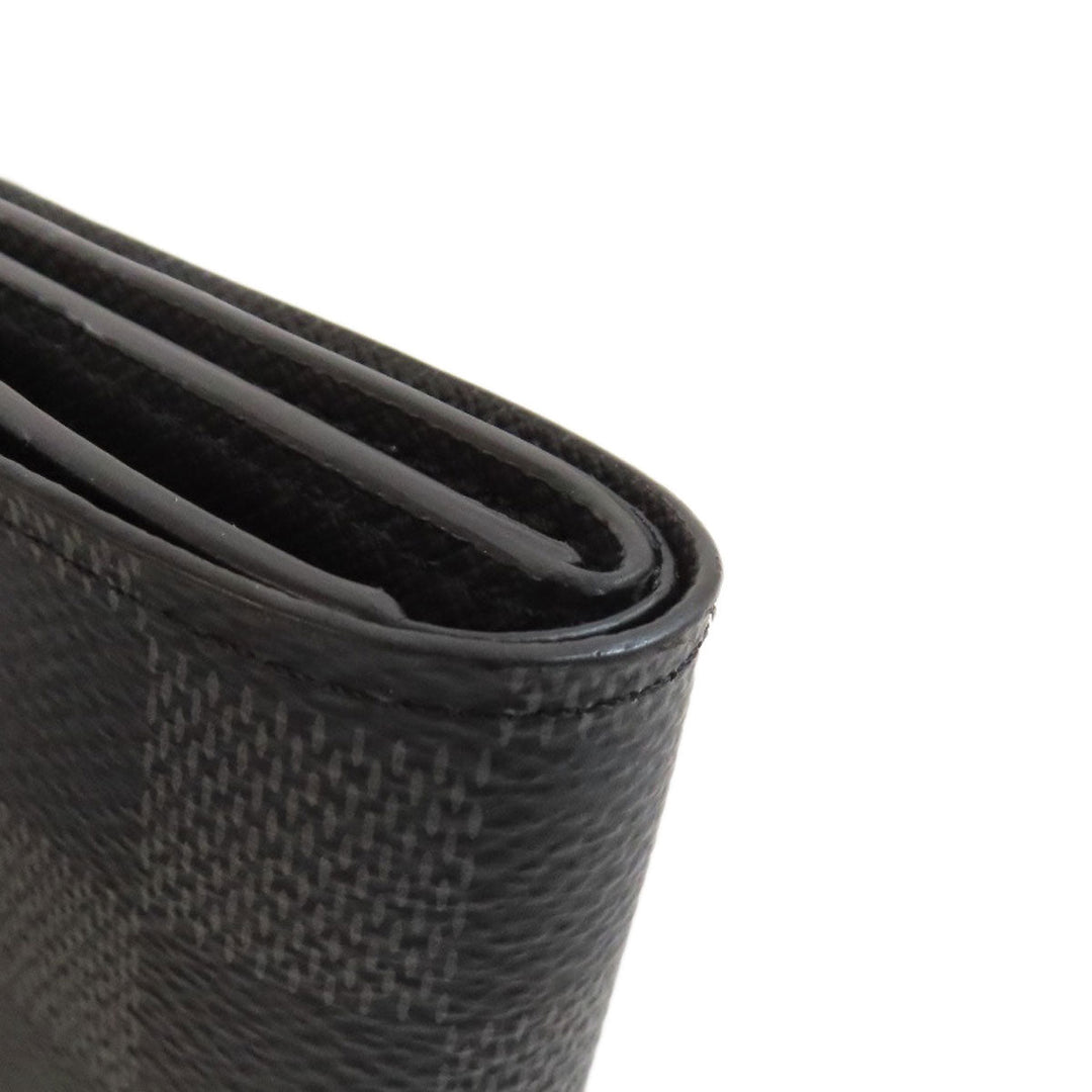 LOUIS VUITTON Bifold Wallet N60053 Damier canvas gray Portefeuille Amerigo NM mens Used Authentic