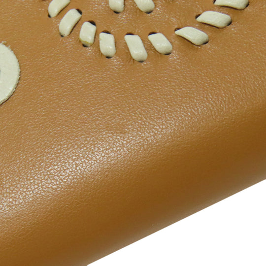 PRADA Long Wallet Purse 1M0506 Calfskin Brown Zip Around