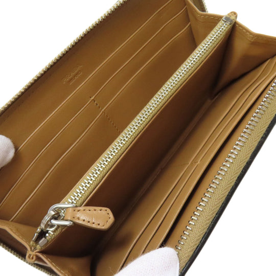 PRADA Long Wallet Purse 1M0506 Calfskin Brown Zip Around
