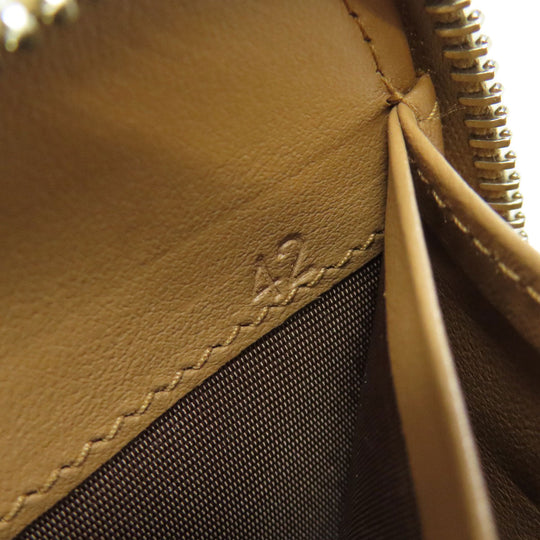 PRADA Long Wallet Purse 1M0506 Calfskin Brown Zip Around