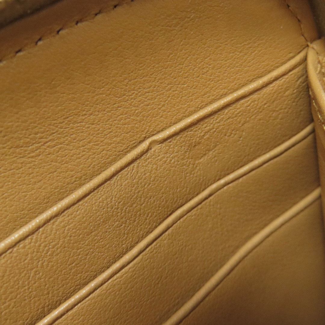 PRADA Long Wallet Purse 1M0506 Calfskin Brown Zip Around