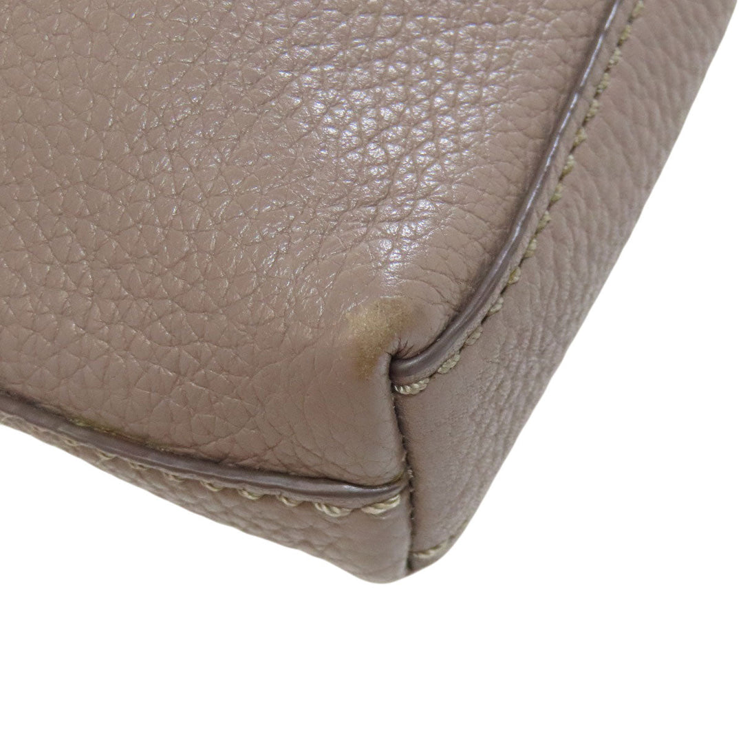 Tory Burch Shoulder Bag leather Brown logo