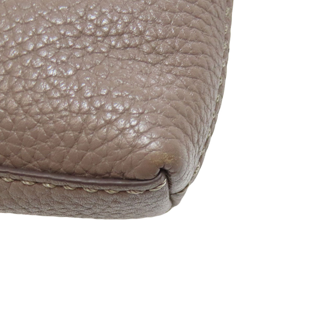 Tory Burch Shoulder Bag leather Brown logo